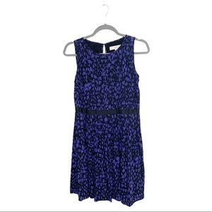 LOFT Ann Taylor Printed Sleeveless Dress Purple Size 4P